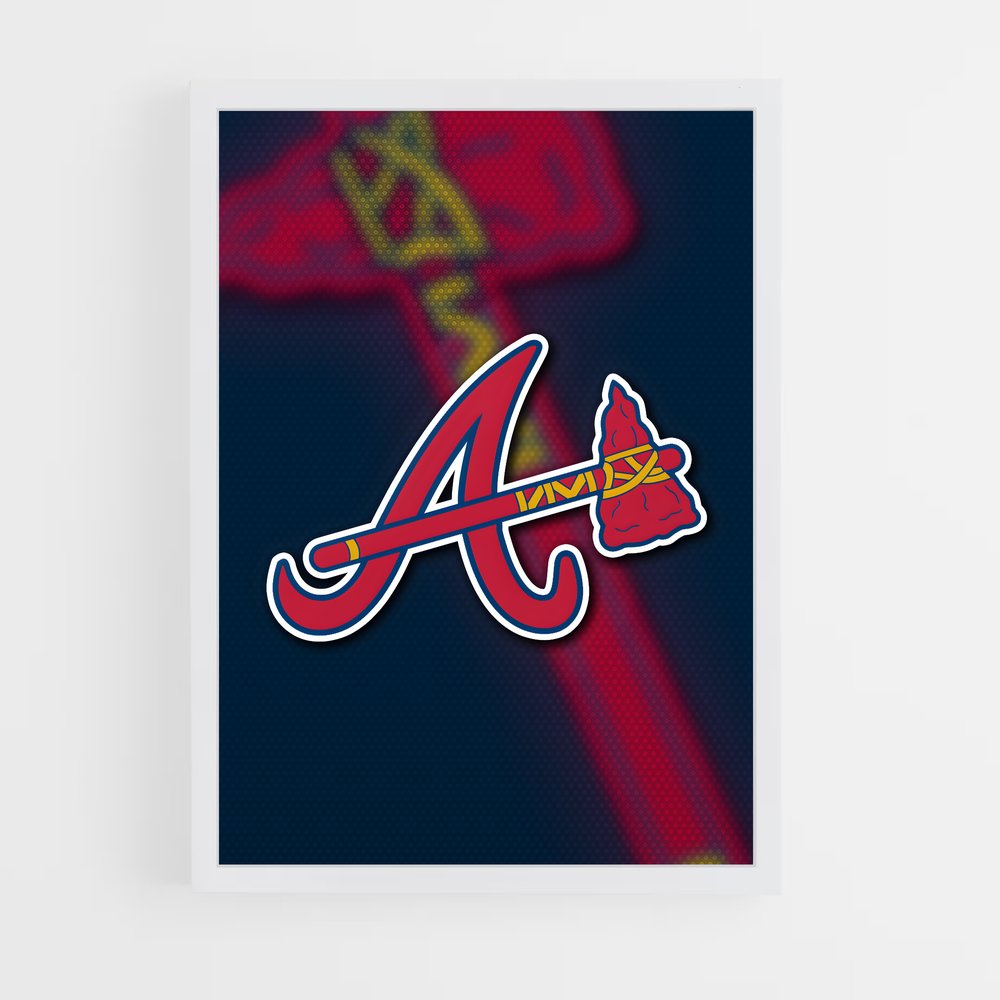 Poster Braves Nation – affiche Baseball (vue 3)